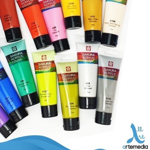 

◌ Cat Akrilik Sakura 75ml Acrylic Color Paint - 03/03 - YELLOW ✈
