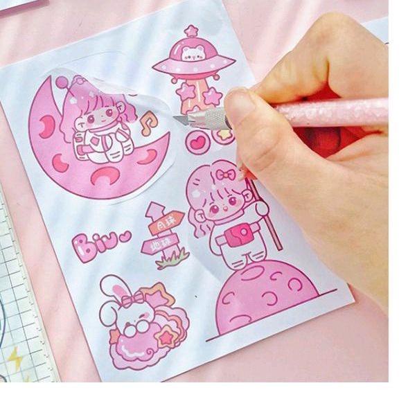 

Terbaik! 100 Lembar Sticker hp/sticker botol minum Desain Karakter Kartun Bahan Untuk Dekorasi Scrapbook ~