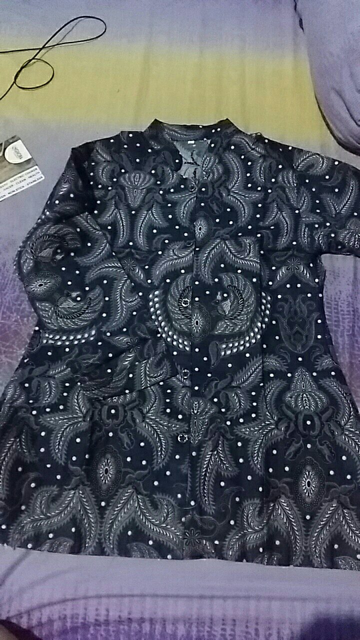 Tey-17 Batik Wanita Asj Sa Hrb026 Kenongo Kemeja Tosca Pendek