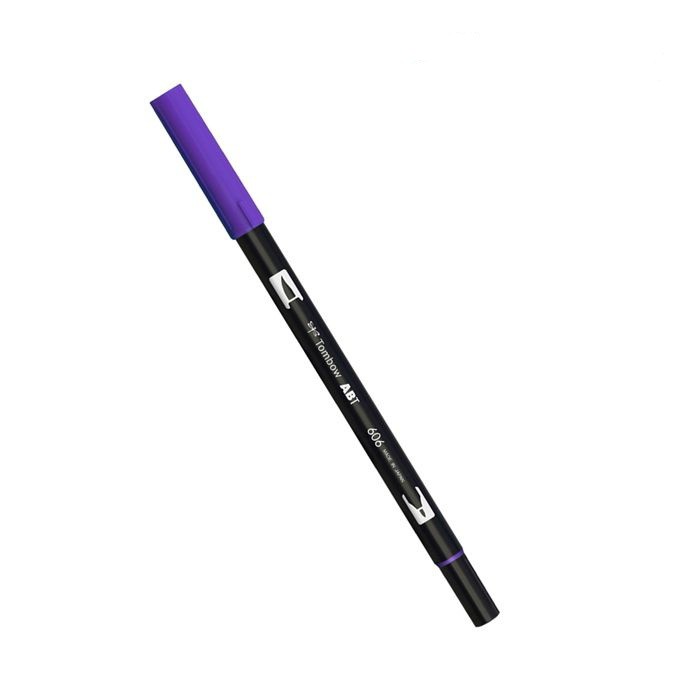 

Tombow ABT Dual Brush Pen Violet 606 / Spidol Kuas Warna Ungu / Spidol Dual Tip Brush dan Spidol