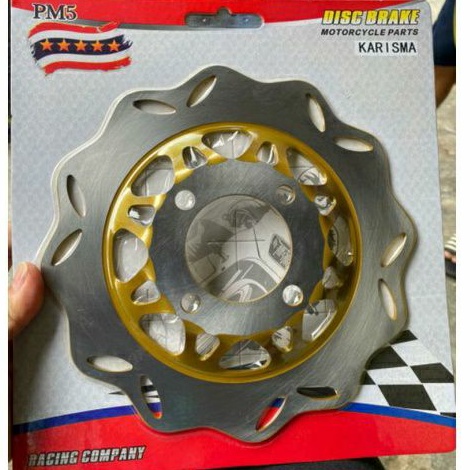 piringan cakram depan variasi standart variasi motif lengkung ,supra 125,kharisma,supra fit new