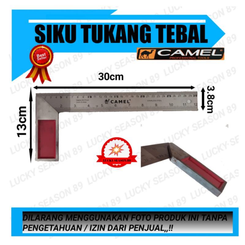 Siku Tukang 12 Inch/Siku Meter