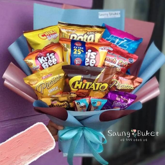 

Best Product!!! Buket Jajanan Ciki Snack Bouquet - Paling Dicari