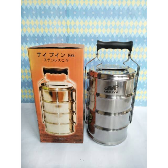 Rantang set stainless steel 4 susun merk MULiYA