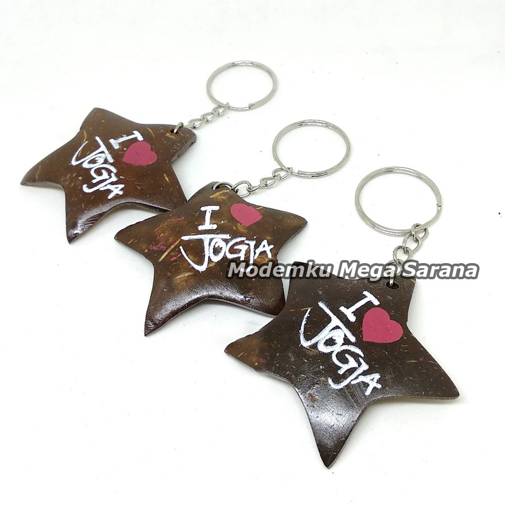 Souvenir Gantungan Kunci Jogja GTK20 - Oleh Oleh Khas Jogja - 20pcs