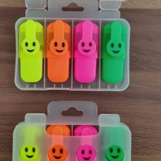 

Stars✨ ( Harga 1 set) Highlighter mini fancy lucu emoticon smile isi4 pcs,spotliner Import Terlaris/MEN SALE/〖COD⭐〗/【Import Terlaris】/〖5.5 COD〗