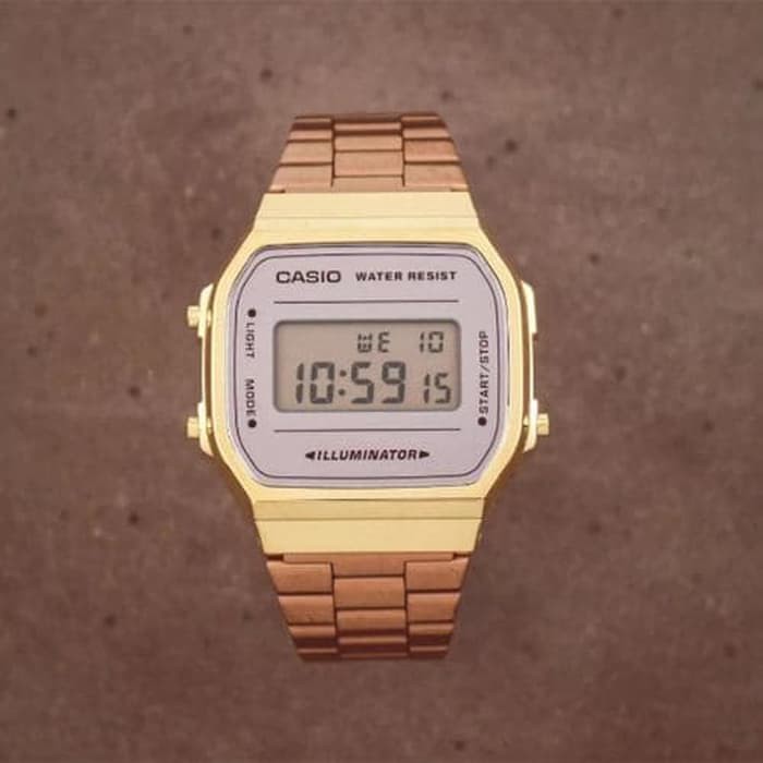 JAM TANGAN WANITA CASIO A168WECM-5DF ORIGINAL RESMI