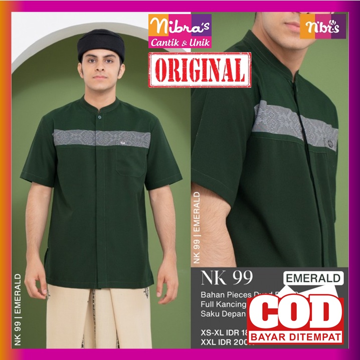 Nibras Koko Dewasa Lengan Pendek Nk 99 Nk99 Baju Kemeja Nibras Pria Cowok Laki Laki Dewasa Kekinian 