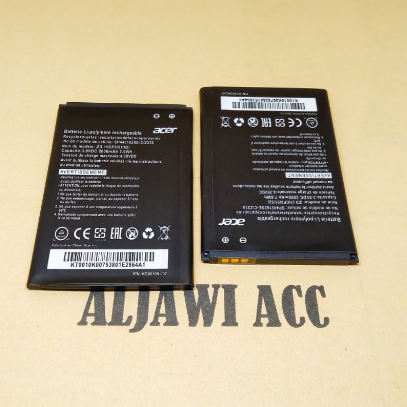 Baterai Batre Battery ACER LIQUID Z3 /Z130 /Z3 Duo Original Battery Hp