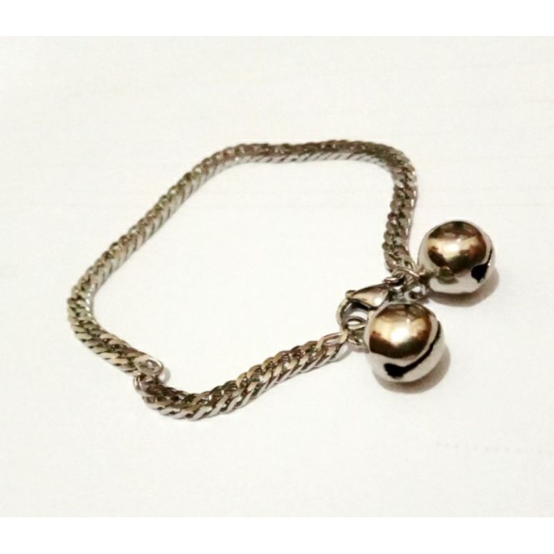 gelang kaki bayi/balita/anak-anak,umur 0-2 tahun,bahan titanium 316L stainless stell