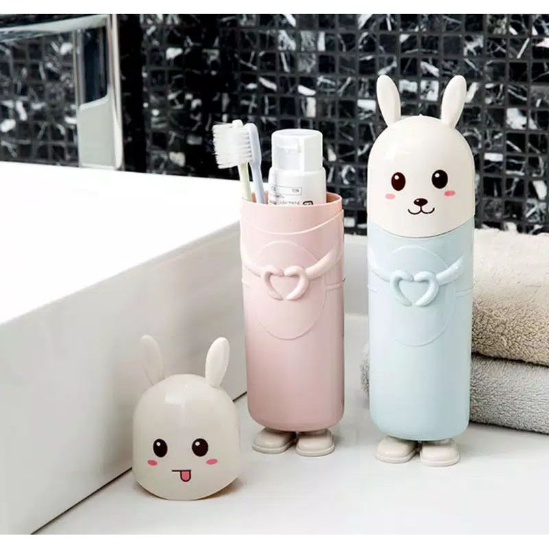 Tempat Sikat Gigi Kelinci Bunny Lucu