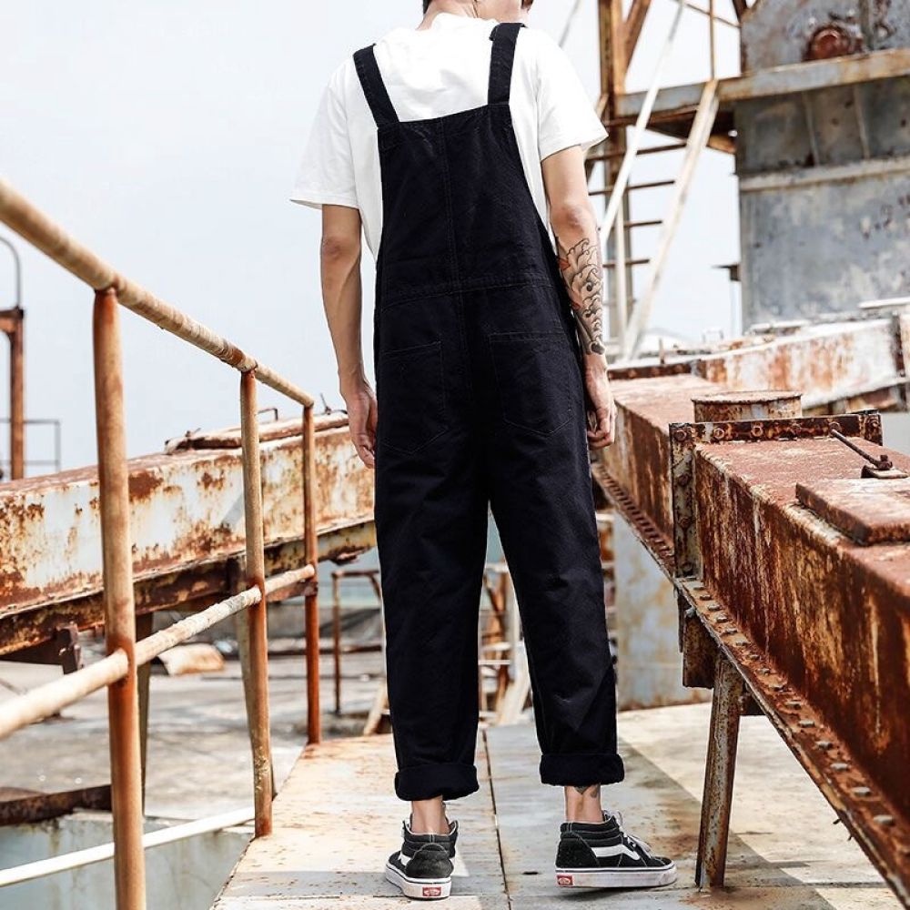 Overall Retro American Drill Pria Wanita