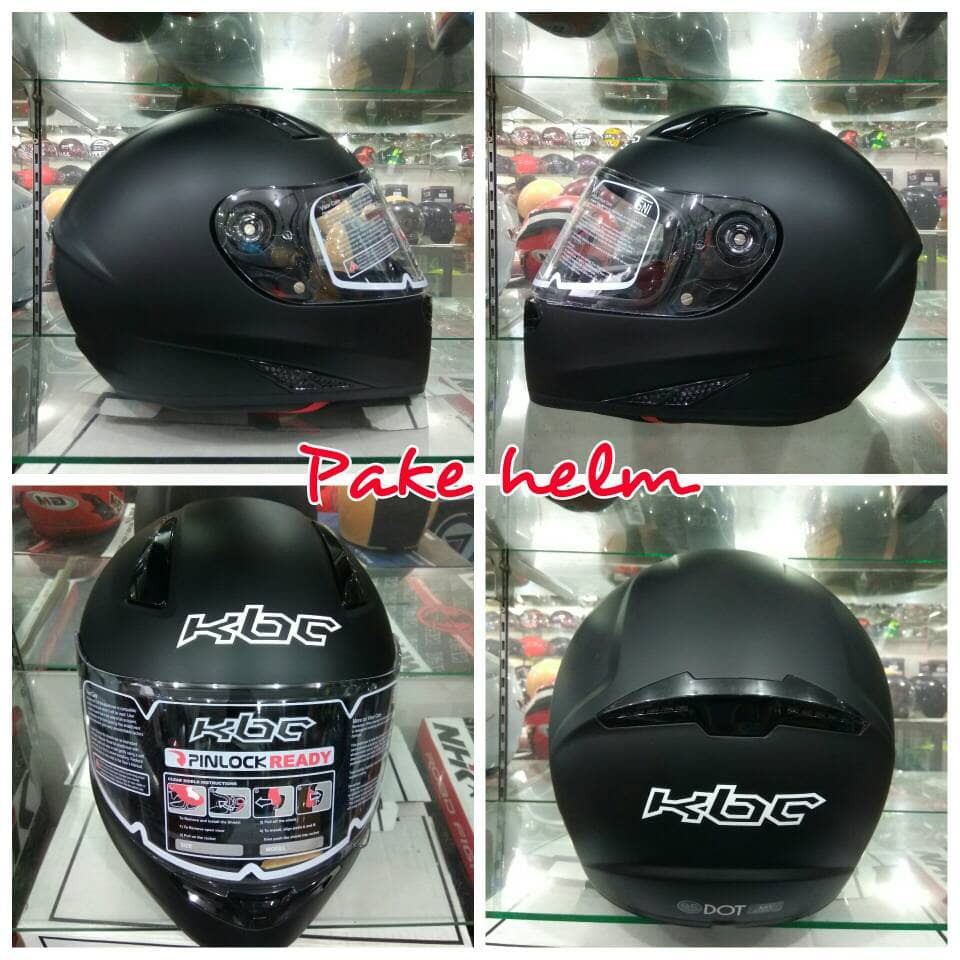 Terbaru Helm Cakil HBC Steve Legend Black Hitam Doff Full Face Terbaru Helm Cakil HBC Steve Legend Black Hitam Doff Full Face