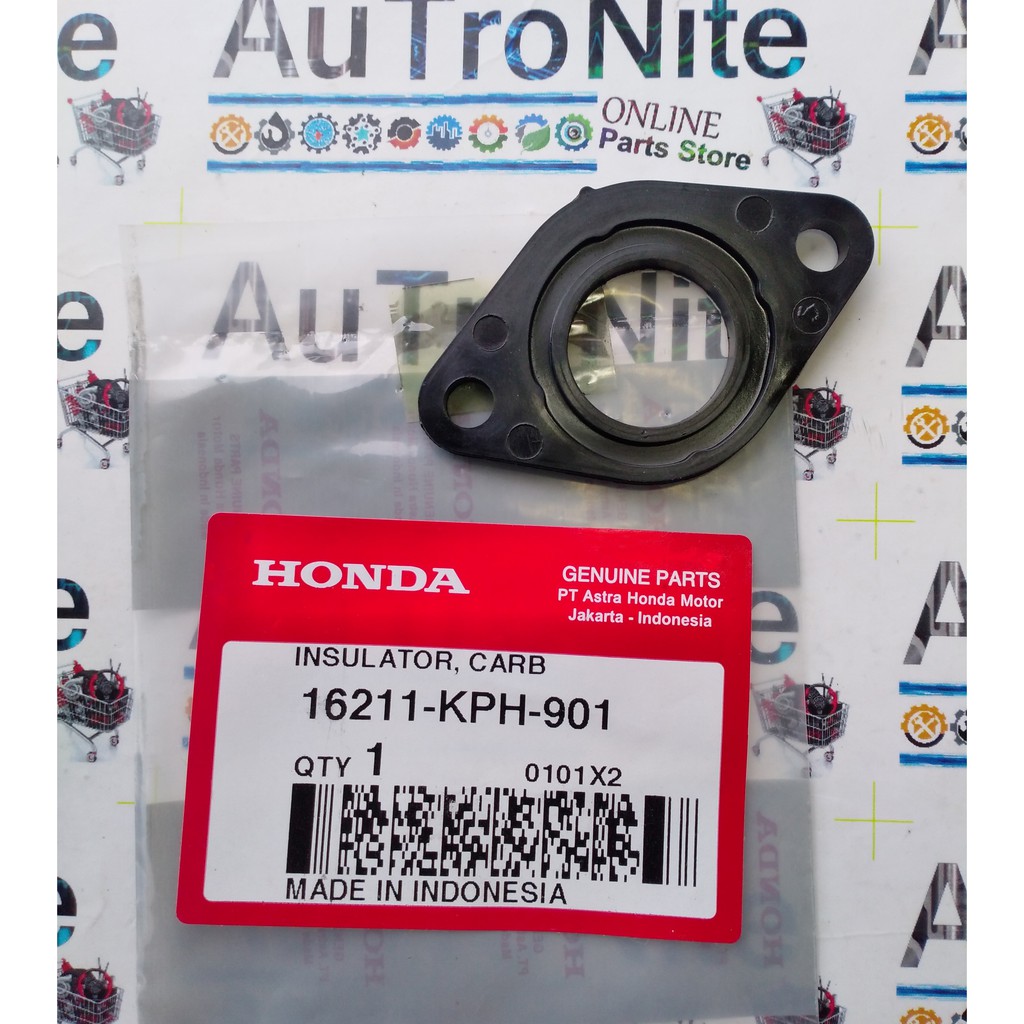 Fiber Insulator Intake Carb 16211-KPH-901 Ori Honda Absolute Revo Blade 110 Kirana Karisma Supra X 1