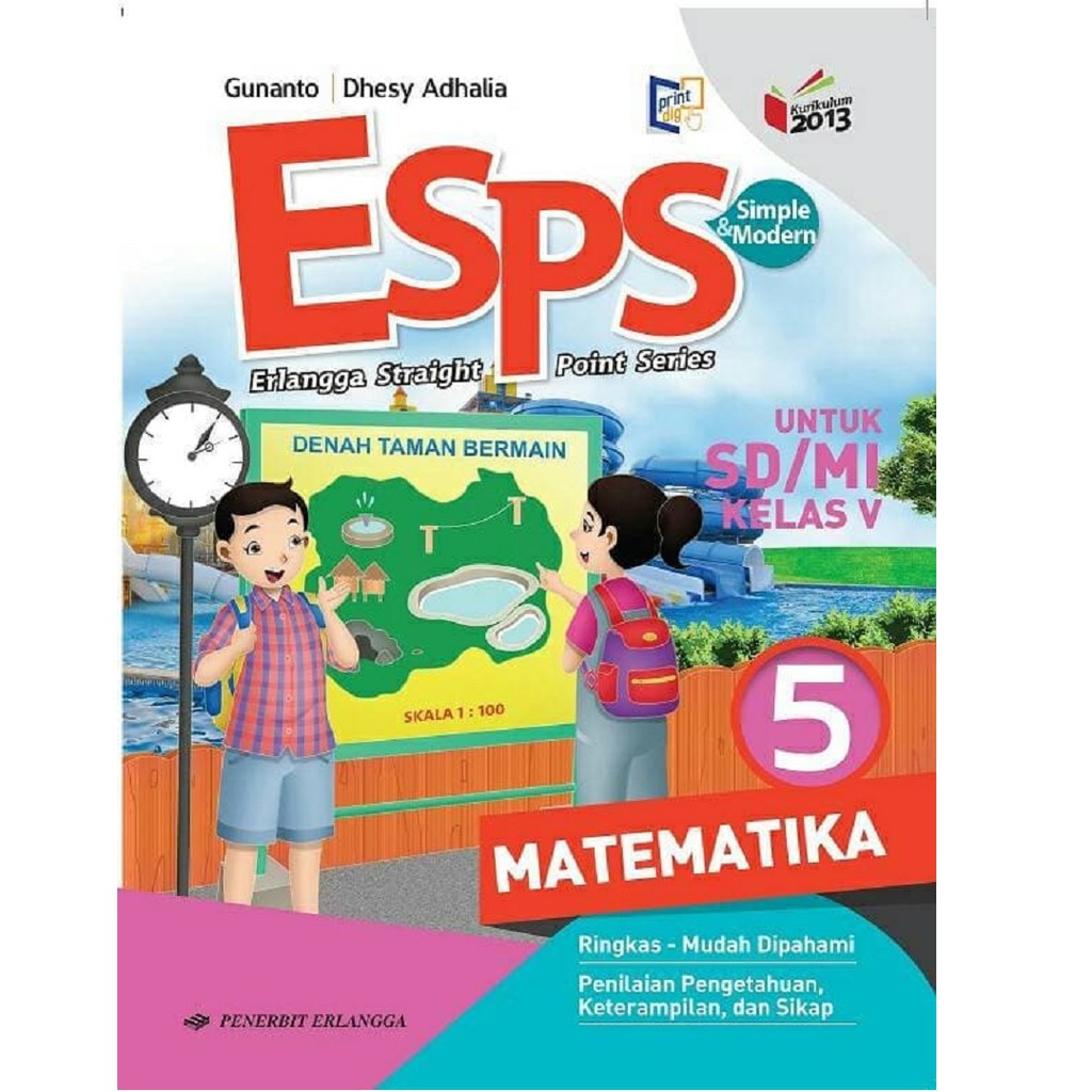  Buku  ESPS  MATEMATIKA SD Kelas  5 V K13 Shopee Indonesia