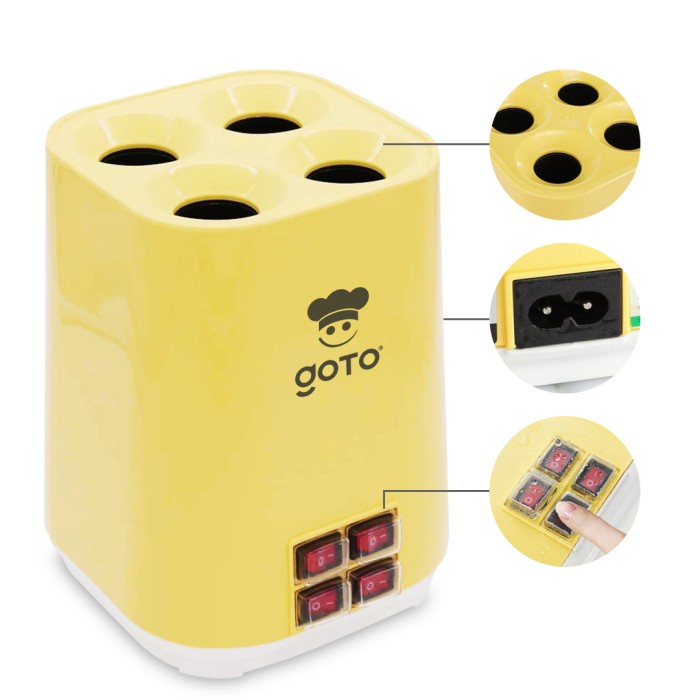 Goto Costel Mesin Sosis Telur Sostel Listrik Egg Roll Maker 4 Lubang - Mesin / Alat Dapur Khusus