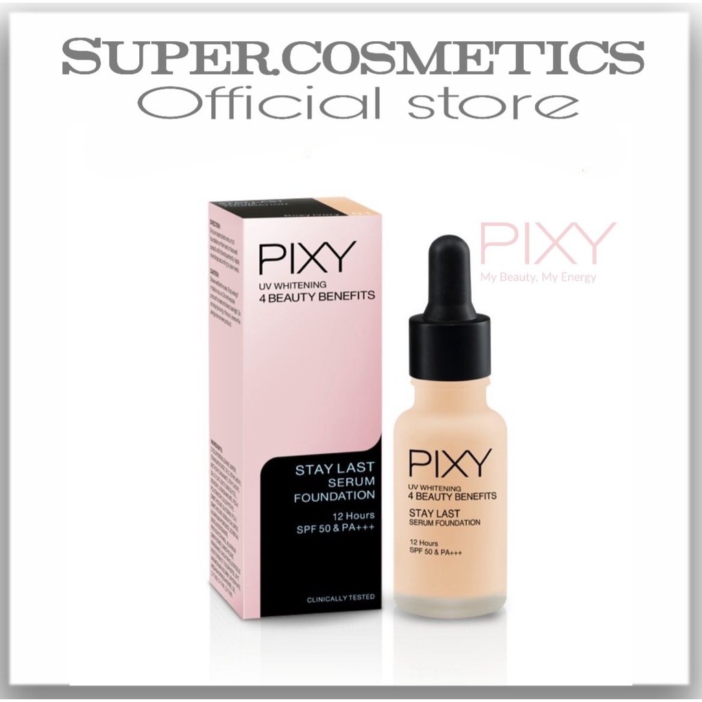 PIXY UV Whitening Stay Last Serum Foundation 03 Natural Beige