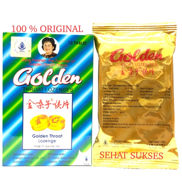 Golden Throat Lozenge ~ Obat Permen Pelega Tenggorokan