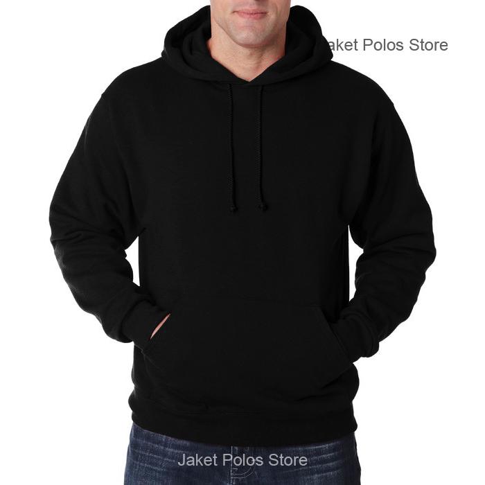 Download Mentahan Jaket Hoodie Hitam Polos Depan Belakang Mockup Fresh