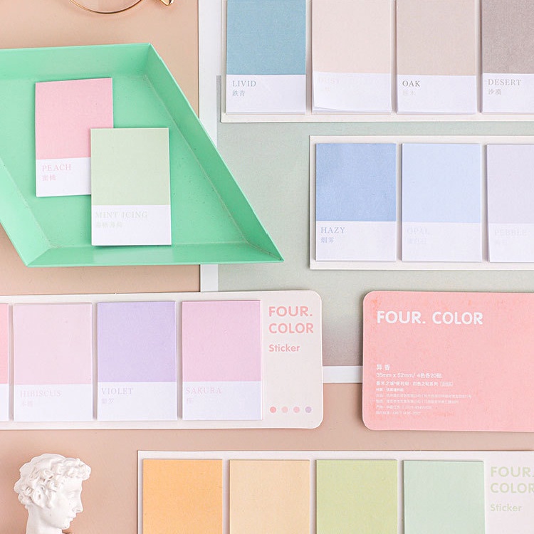 Winzige Sticky Notes Aesthetic Buku Memo Stiky Note Pastel To Do List Buku Alat Tulis Sekolah-2