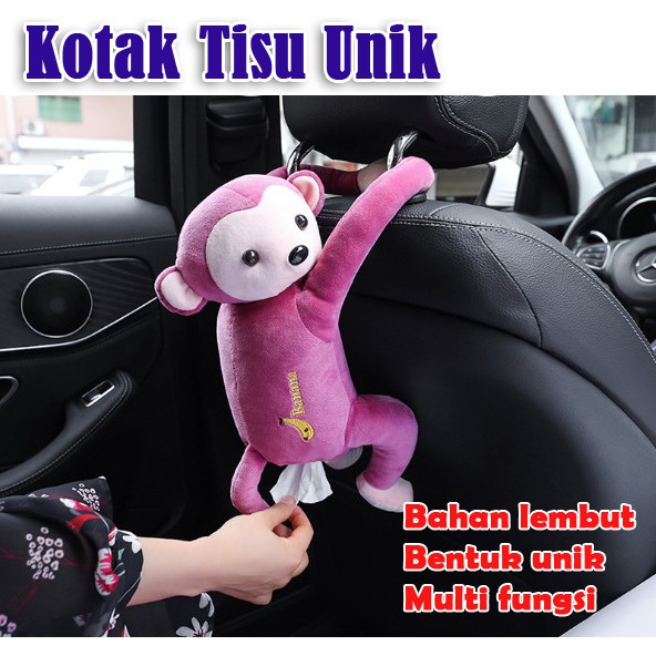 Kotak Tisu Mobil Ruang Tamu Rumah Dapur Kotak Tisu unik Tempat Tisu Kotak Tisu Monyet