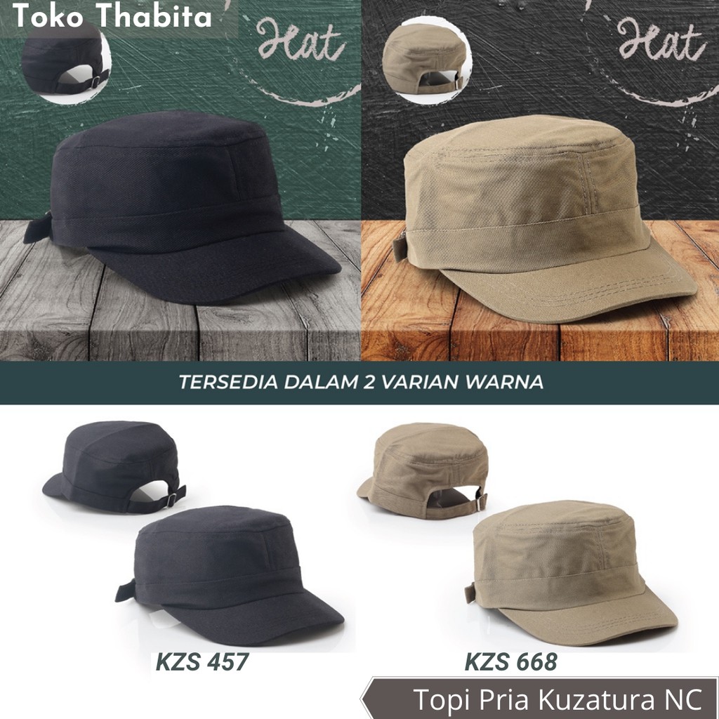 Topi Militer Komando Polos Pria Wanita Korea Kuzatura Original Bahan Katun Twill