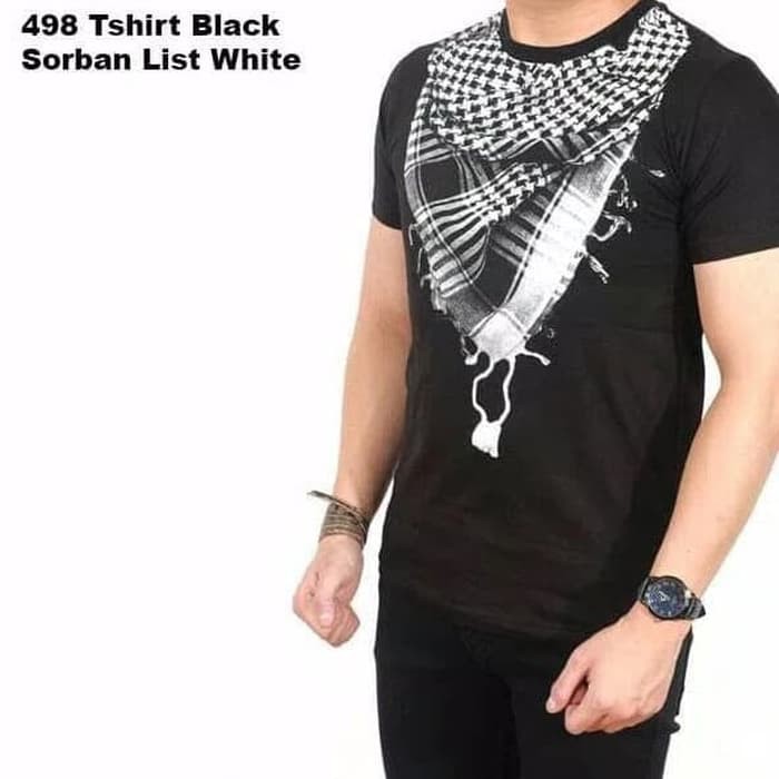 kaos motif SORBAN MUSLIM 3D