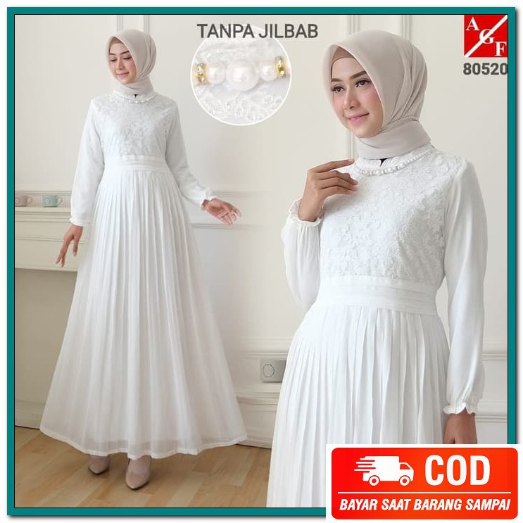 Gamis Gaul 2021 Gamis Syari Wanita Muslim Terbaru Import Murah Gb BR377 Agnes Baju Gamis Wanita Ga