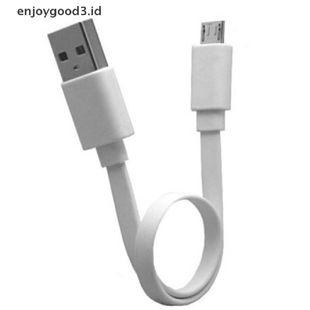 2pcs Kabel Data / Charger Micro Usb Ultra Pendek 20cm Untuk Power Bank