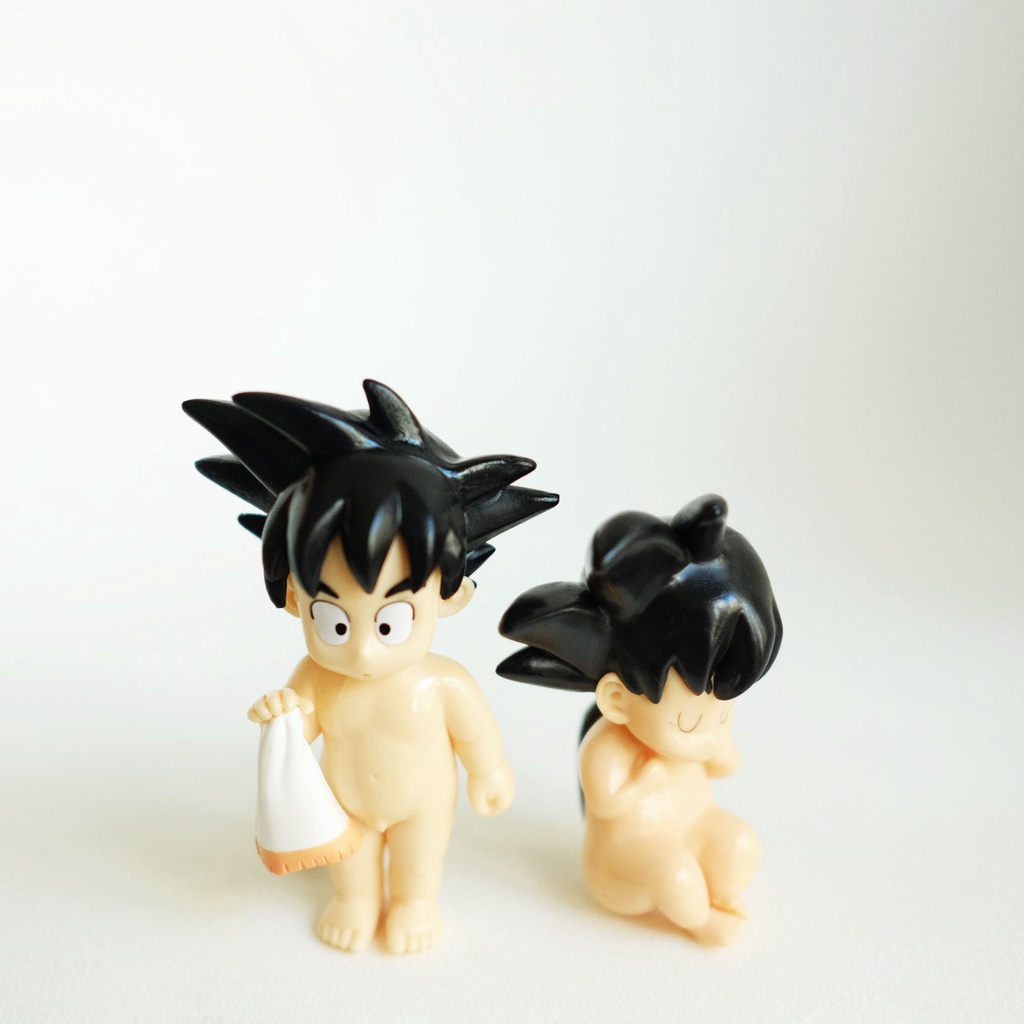 ANIME ACTION FIGURE - MINI CUTE NUDE GOKU - DRAGON BALL - HOBI KOLEKSI - PAJANGAN DEKORASI