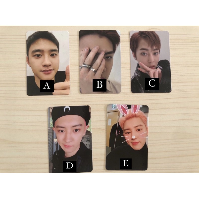 PC EXO D.O. SEHUN CHANYEOL XIUMIN TEMPO LOVE SHOT OBSESSION PHOTOCARD