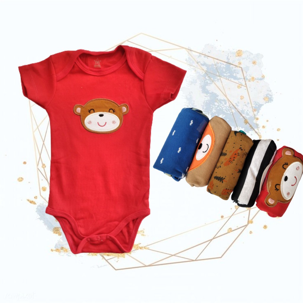 Jumper Lengan Pendek | Jumper Bayi 5 in 1