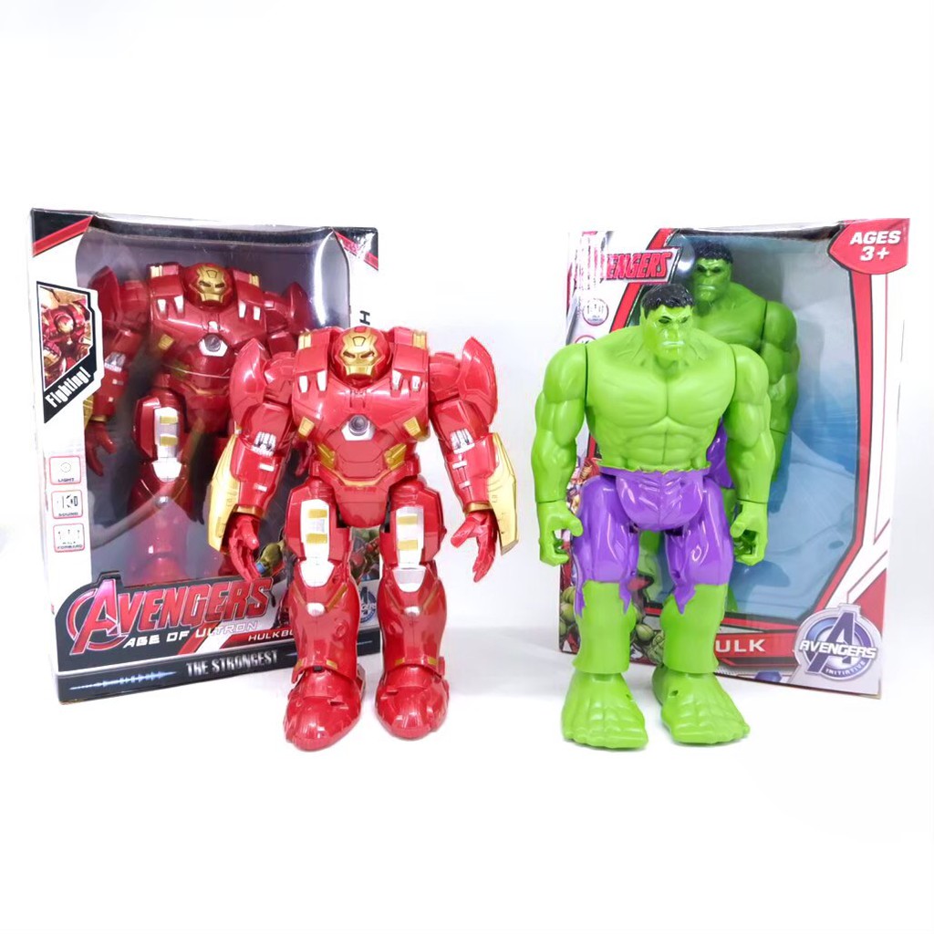 ozihouse- Mainan Anak Hulk dan Hulk Buster Iron Man Avengers Marvel