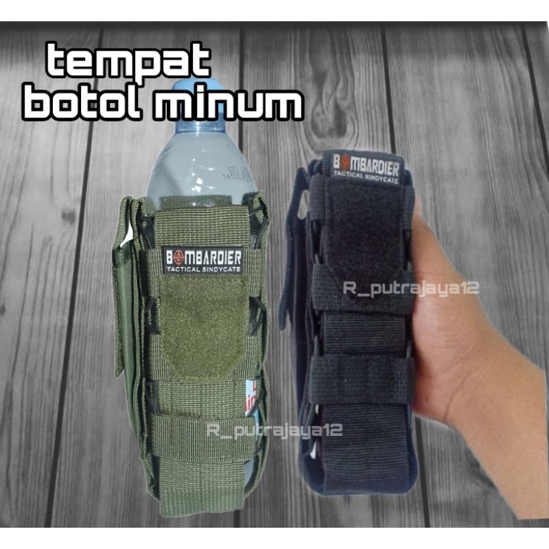 Sarung Botol Tactical |  Wadah Baret Tactical | Tempat Aqua Tactical | Sarung Botol Pinggang |