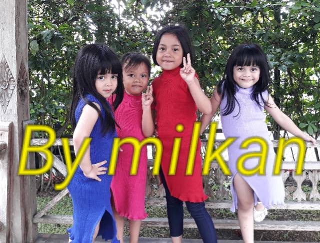 Zahra Dress Anak Perempuan Adiba Bahan Rajut | Pakaian Anak Lucu Umur 1-4 Tahun