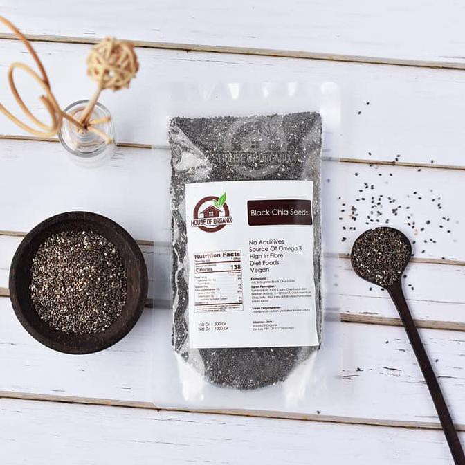 

Super Sale Organic Black Chia Seeds 300 Gr Ready Stock