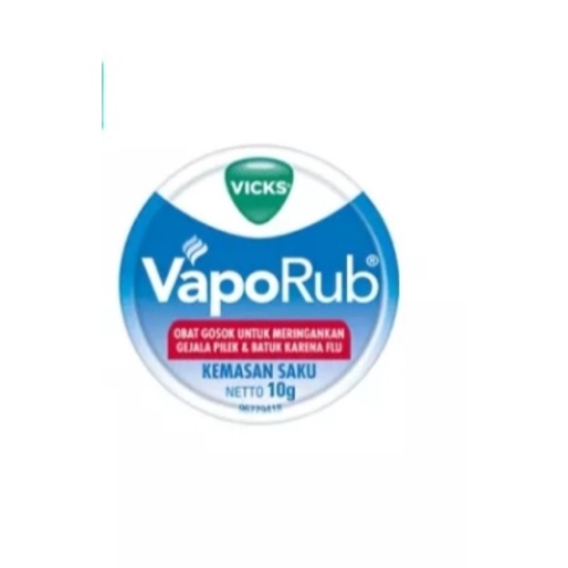 vicks vaporub/ inhaler  pereda pilek hidung tersumbat-Vaporub-10 gram