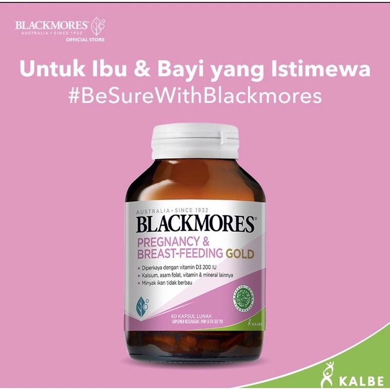 Blackmores Pregnancy &amp; Breast ( 60 - 120 capsule ) &amp; Folamil genio isi 30 kapsul