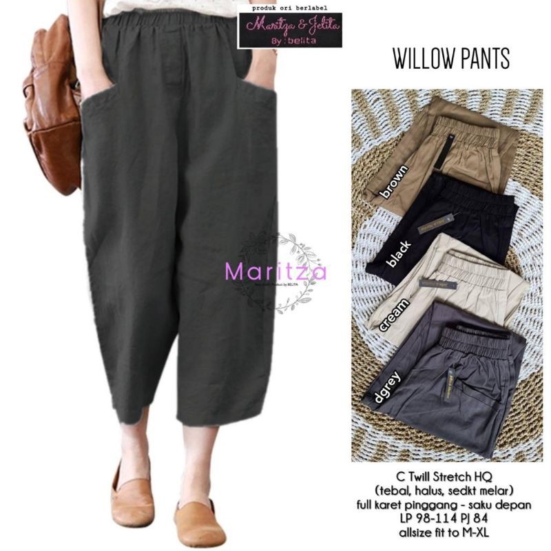 WILLOW PANT BY MARITZA / CELANA BAGGY ORIGINAL SOLO