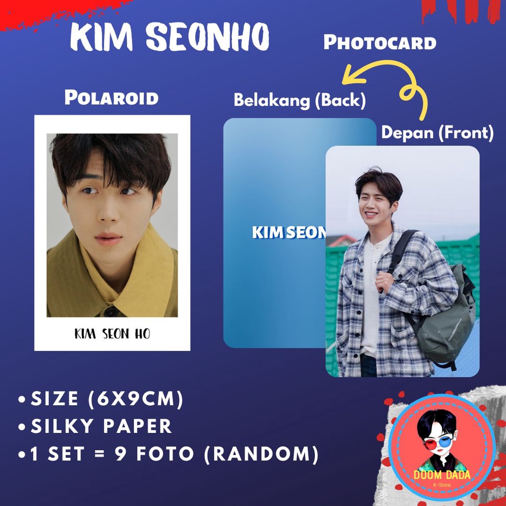 Polaroid Kim Seon Ho Aktor Korea / Photocard Kim Seon Ho
