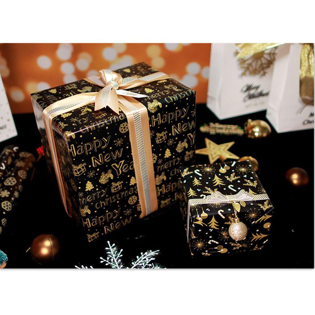 Solighter Wrapping Paper Tahan Lama Dekorasi Pesta Xmas Merry Christmas Bungkus Kado