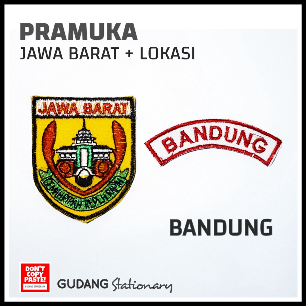 Emblem Jawa Barat + Lokasi Pramuka Bandung