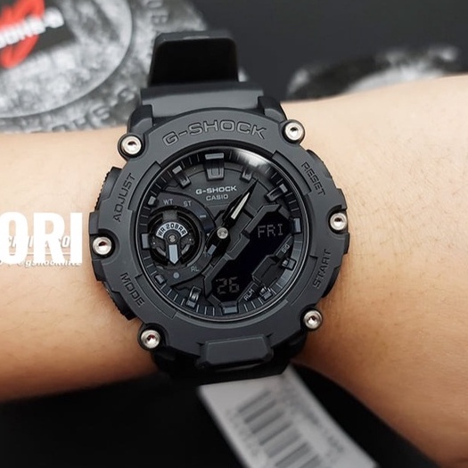 JAM TANGAN PRIA CASIO G-SHOCK GA-2200BB-1A GA2200BB-1A ORIGINAL GARANS RESMI 2THN