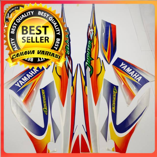 striping yamaha jupiter z silver biru 2005 list body standar