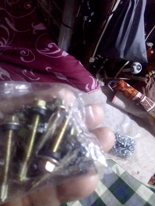 Skrup Roofing Kuning Moonlion / Steel # 12x40 / M5x40 (4cm) Per 50pcs