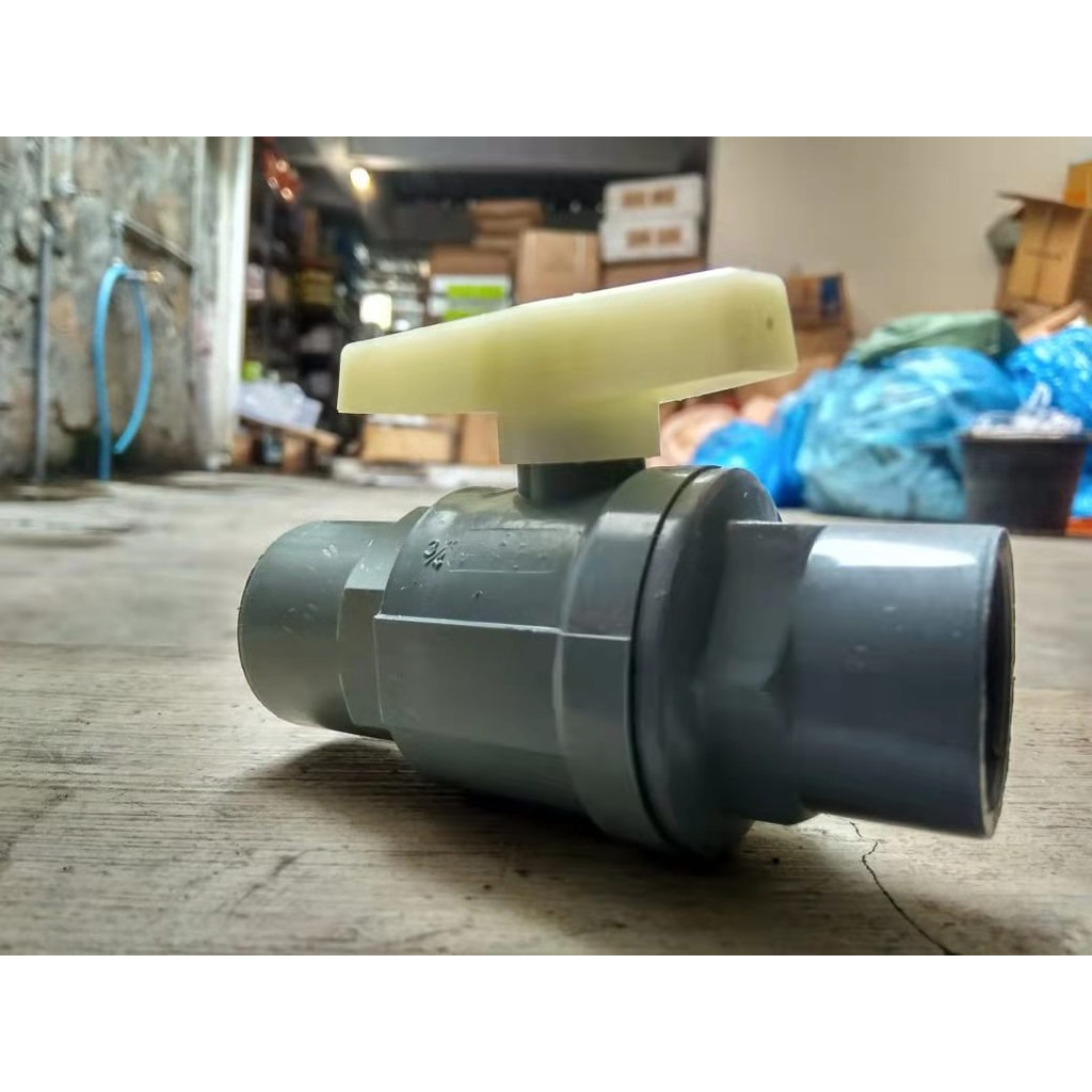 stop kran Ball valve ballvalve pvc model taiwan 1 inci