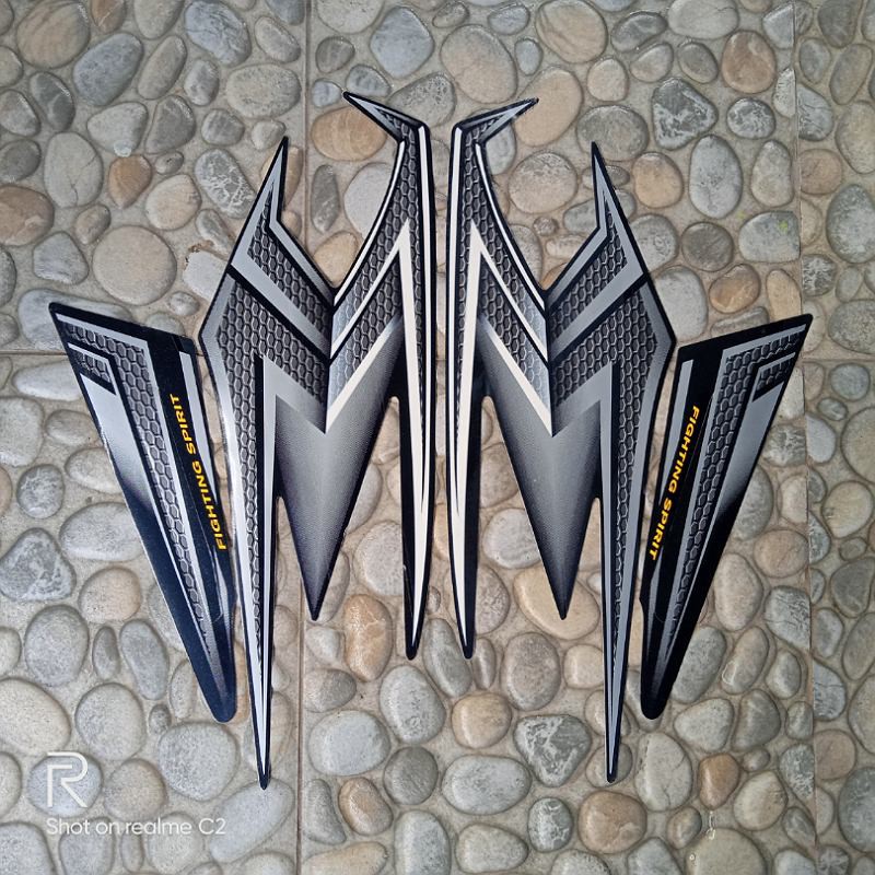 Jual stiker striping yamaha motor rx king 2004 full-hitam | Shopee