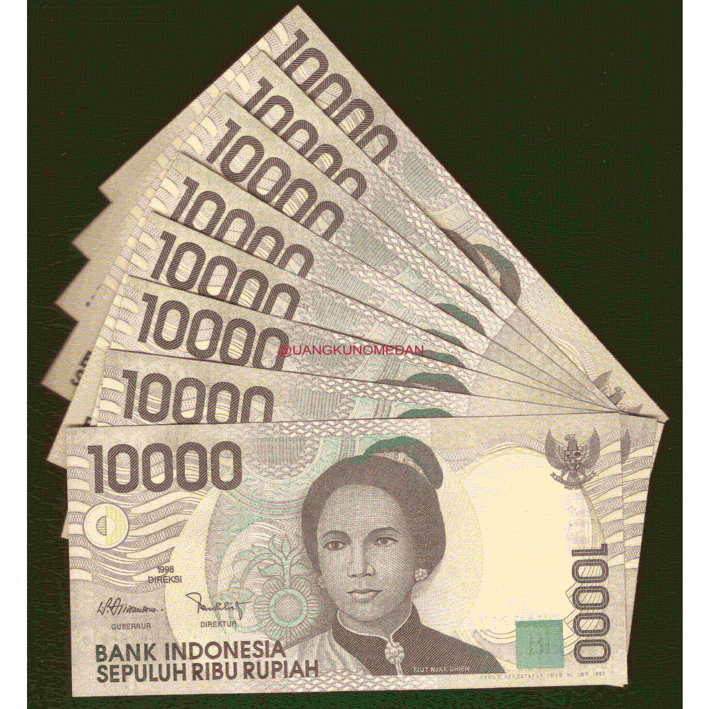 Uang Kuno 10000 Rupiah Cut Nyak Dien UNC