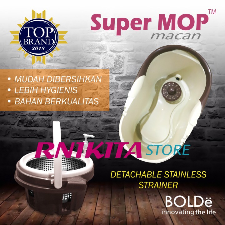 BOLDe SUPERMOP MACAN 2 IN 1 - Saringan Pengering Bisa Dilepas