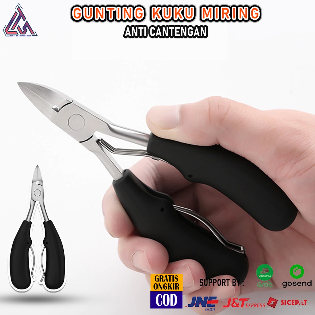 Gunting Kuku Miring Anti Cantengan Jempol Kaki Toe Nail Clipper Foot Care Pemotong Kuku Kaki Model Miring